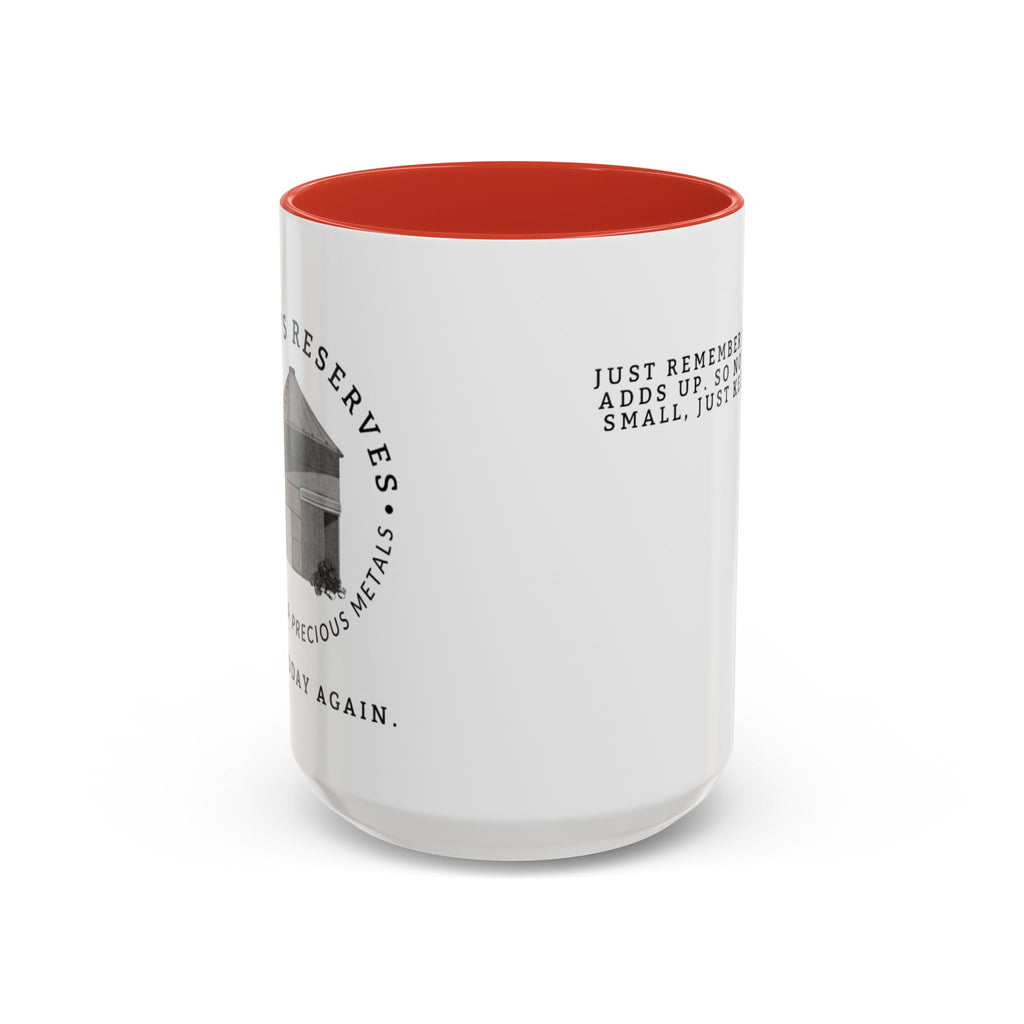 Stacking Wealth Coffee Mug — “Every Ounce Adds Up” Accent Mug