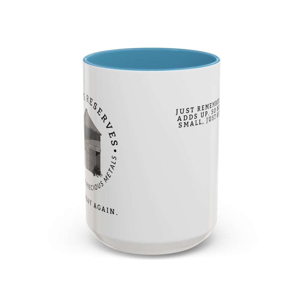 Stacking Wealth Coffee Mug — “Every Ounce Adds Up” Accent Mug
