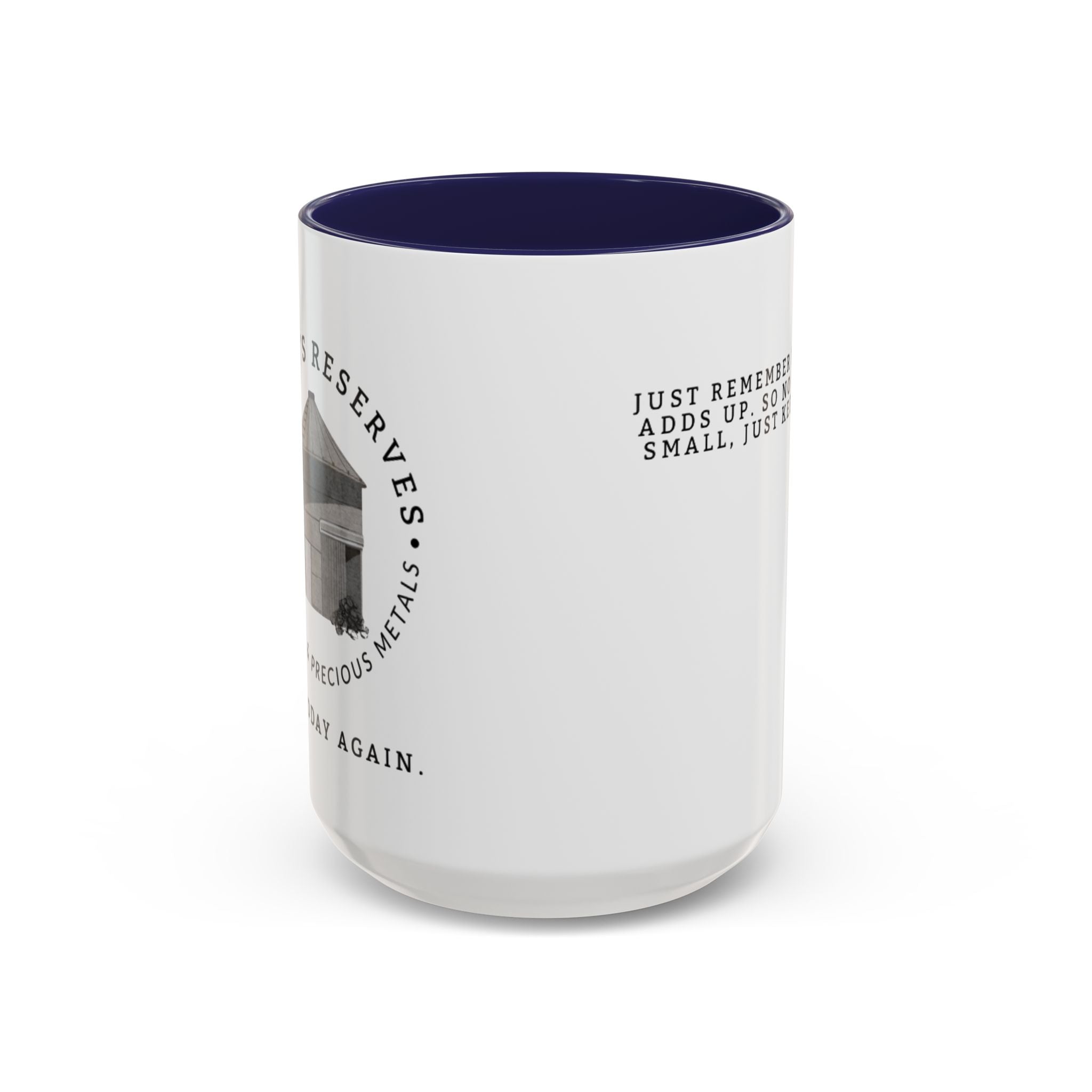 Stacking Wealth Coffee Mug — “Every Ounce Adds Up” Accent Mug