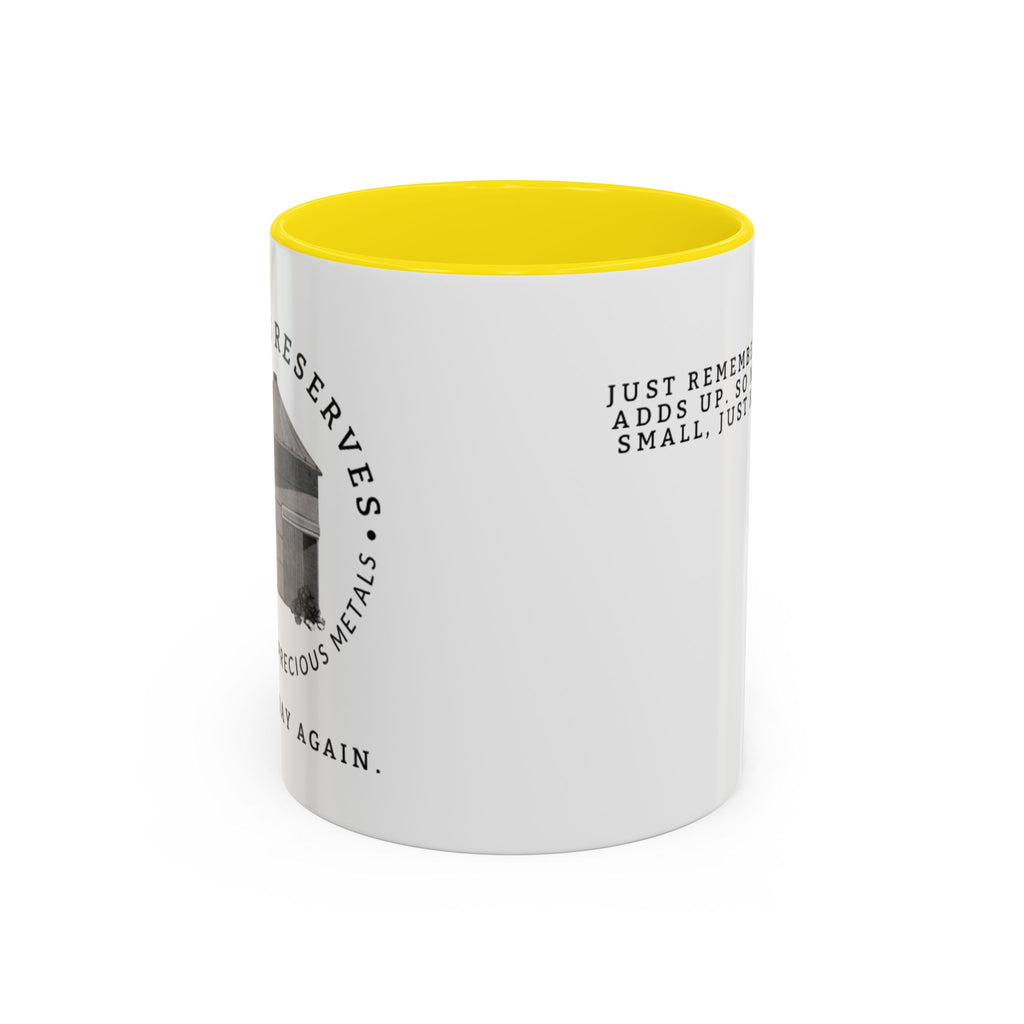 Stacking Wealth Coffee Mug — “Every Ounce Adds Up” Accent Mug