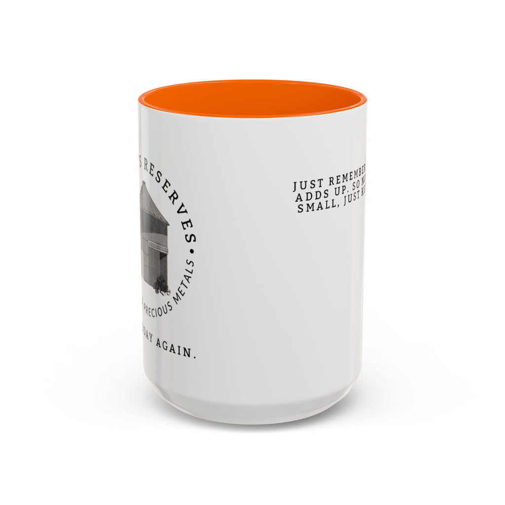 Stacking Wealth Coffee Mug — “Every Ounce Adds Up” Accent Mug