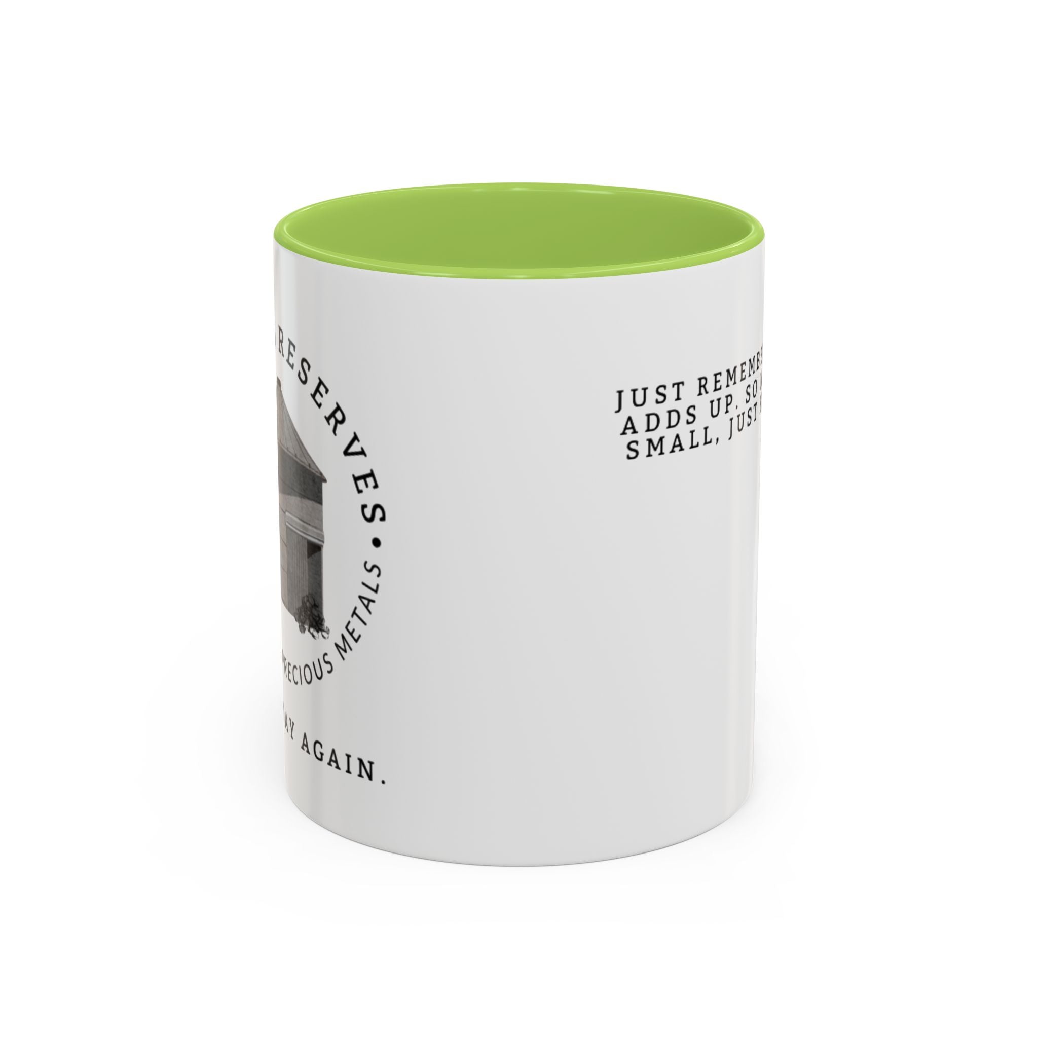 Stacking Wealth Coffee Mug — “Every Ounce Adds Up” Accent Mug