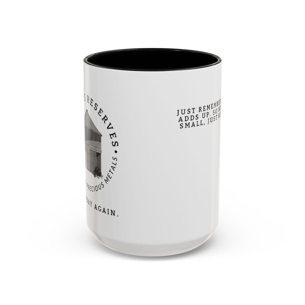 Stacking Wealth Coffee Mug — “Every Ounce Adds Up” Accent Mug