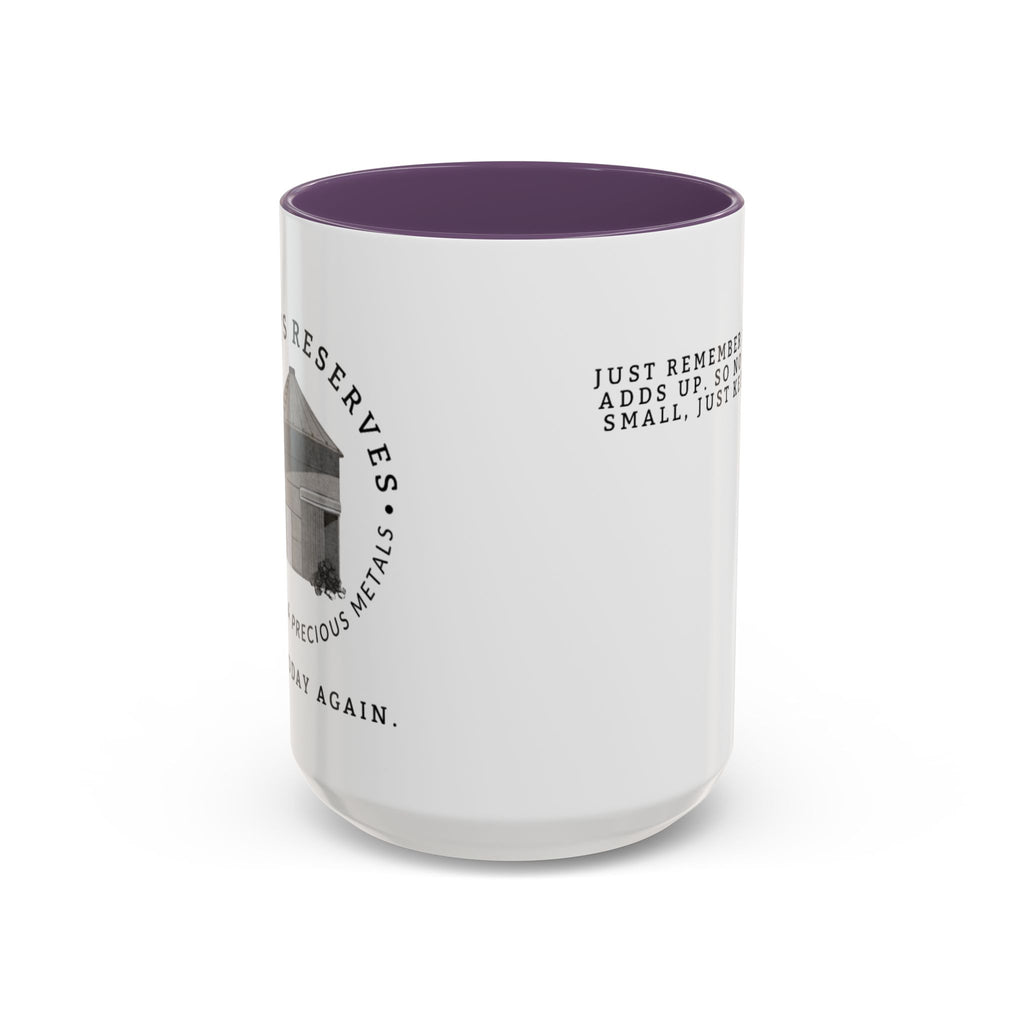Stacking Wealth Coffee Mug — “Every Ounce Adds Up” Accent Mug
