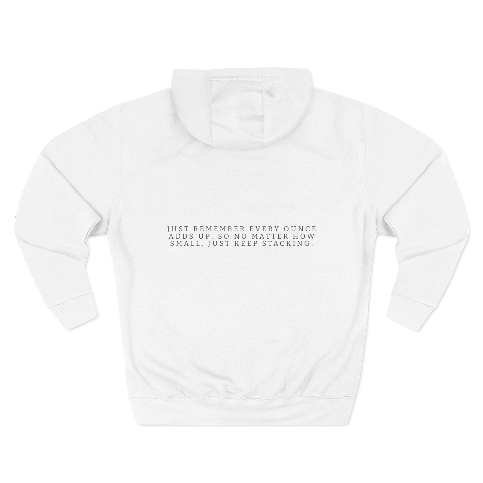 'Just Keep Stacking' Fleece Hoodie