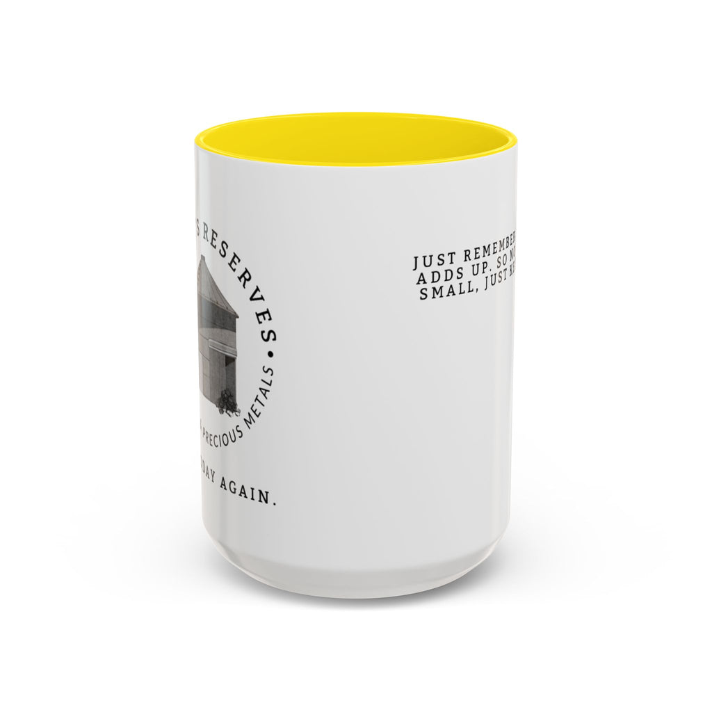 Stacking Wealth Coffee Mug — “Every Ounce Adds Up” Accent Mug
